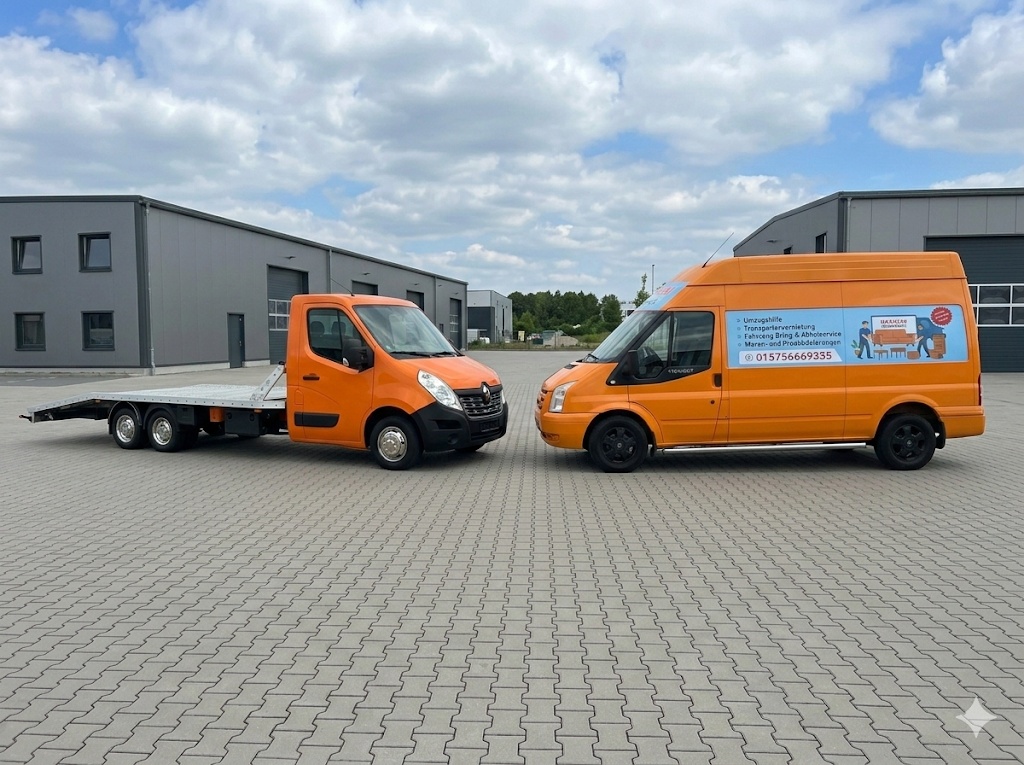 Transporter auf der Straße